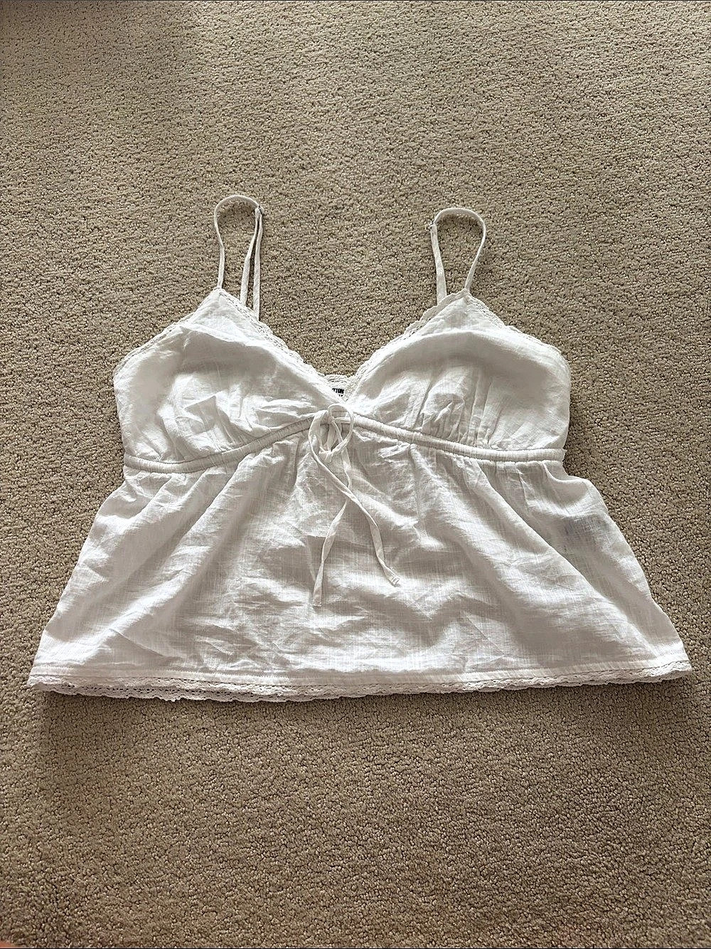 Cotton On Billie Lace Babydoll Cami White Medium